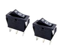 JZK 2x ON OFF ON Rocker Switch 15A 250V AC, 3-pin 3 Terminals SPDT 3PIN 3 Position Rocker Switch rectangle ON-OFF-ON power button switch KCD 3 pin