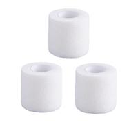 JZK 3 Rolls 5cm Wide self Adhesive Elastic Tape, Athletic Tape for Wrist, Ankle, Knee,Finger, Easy Tear Sports Tape for Tennis, Gymnastics, Stretchy Elastic cohesive Bandages for pet, White