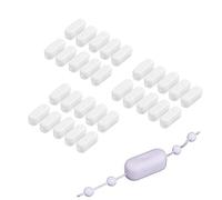 JZK 30 x Roller blind chain connector clip white plastic ball chain connectors, blinds cord connector clips