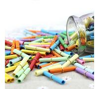 JZK 300x Multicolor mini Message Paper Scrolls with Rings for Message-in-a-Bottle, Tiny Small Note Paper roll for Valentine Gift, Wishing, Raffle, Treasure Hunts, Secret Notes