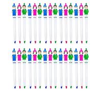 JZK 30x Black ink retractable ballpoint pens for nurses doctors, novelty cartoon nursing pens, unique appreciation thank you gift for medical student nurse mentor hospital staff