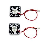 JZK 30x30x10mm 2pin DC 5V Mini Silent Cooling Fan with Wires - 3010 Quiet 3cm Miniature Brushless DC Heatsink Fan for 3D Printers