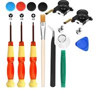JZK 3D Analog Joystick Replacement for Switch JoyCon Controller, with Cross & Tri-Wing Screwdrivers, Repair Tool Kits for JoyCon Stick, Repair Tool for Joy CON