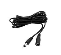 JZK 3M 5.5 x 2.1mm DC power extension cable long, 12V male to female power adapter cord, 2.1 x 5.5mm power plug to socket monitoring extension lead for CCTV camera, LED strip, router