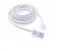 JZK 3M BT Plug to RJ11 Male Broadband 6P2C Telephone Cable, BT Phone Line Plug to RJ11 Router Cable Lead Extension, for UK Home Landline Phone Cord, Office Fax Modem