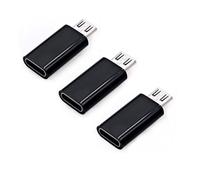JZK 3X USB Type C to Micro USB Adapter, Micro USB male to USB C female OTG adaptor converter for Samsung Galaxy S7/S6/S5/S4/S3, for Note 5/4/3, for Android Phones, Tablet