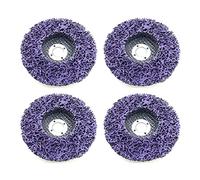 JZK 4 PCS Abrasive angle grinder discs 100mm, poly strip wheel disc, rust remover disc, paint removal disc, grinding discs for metal