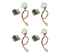 JZK 4 Sets Geared Stepper Motor 28BYJ-48 5V Stepper Motor with ULN2003 Motor Driver Board for Arduino