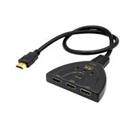JZK 4K HDMI switch 3 in 1 out, 3-Port HDMI splitter Hub switcher cable, support UHD/Full HD1080p/3D, for PS5/4, for Xbox, HD-DVD, laptop