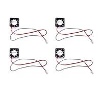 JZK 4PCS 25x25x7mm DC 5V Mini Cooling Fan 25mm, 9800rpm, 0.08A, Sleeve Bearing, 2507 Small Brushless DC Fan 2.5cm for Development Board, Graphics Card, 3D Printer Fan