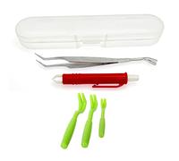 JZK 5 in 1 Tick remover Kit, tick remover tools for dogs, tick hook for dogs and cat, tick pliers, tick pickers, tick remover tool, pet tick extractor tool, tick tweezer