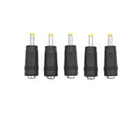 JZK 5 PCS DC power adapter converter, 5.5 x 2.1 mm female to 4.0 x 1.7mm male DC adapter, DC plug to socket connector, for laptop, monitor, projector, router