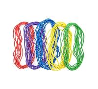 JZK 50 x Multicolor Elastic Bands, 150mm*2mm, Strong Rubber Bands for Home and School