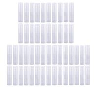 JZK 50 x Transparent clear plastic lip balm empty containers empty lip balm tubes for hand made lip balms or DIY object