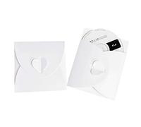 JZK 50x White Paper CD DVD case 12.9x12.9cm Blank Wedding Envelope Bag Box for Instant snap Shot Photos, Favours, Party Favour Bags Boxes for Wedding Birthday Graduation