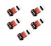 JZK 5pcs TRRS 3.5mm Audio Jack Breakout Board, Headphone Video MP3 Jack Socket Module, TRRS 3.5mm Jack Breakout Headset Audio Stereo Microphone Jack Interface Module