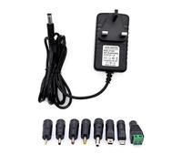 JZK 5V 1A 2A 10W Power Supply Adapter, 5 Volt 2 amp charger, 5v 2a charger with 8 DC Plugs for LED Strip Light, TV Box, Security Webcam, CCTV Camera, Bluetooth Speaker