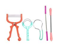 JZK 5X Facial Hair Remover Tool for Women and Men, Spring Threading Tool for face Hair/Upper Lip Hair/Eyebrows, Spring Facial epilator, Manual Ladies Facial Fluff Remover