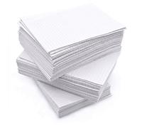 JZK 60x Disposable Absorbent Impermeable Paper Mats 45x33 cm Tattoo Mats Dental Bibs Beauty Salon Trolley Cart Tray Liners Nail Tech Desk Protectors Covers for Salon, Studio & Clinic, White