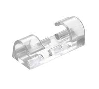 JZK 80 x Transparent cable clips self-adhesive cable drop wire holder plastic cord management organiser clamp for home office school