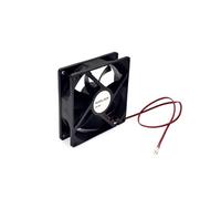 JZK 92x92x25mm DC 12V 2 pin brushless cooling fan 92mm, 0.06A, 2400 rpm, 9225 dual ball bearing small DC fan for cooling or ventilation, PC case fan, 9.2 x 2.5 cm