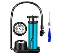 JZK Bike Foot Pump with Pressure Gauge, footballs basketball Ball pump, Portable Mini Bike Tire Air Pump Bicycle Floor Pump