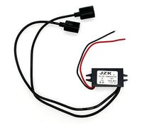 JZK Car Power Converter DC 12V to 5V/ 3A Voltage Converter with Dual USB Adapter Connectors for Phone Charging car Audio Radio etc