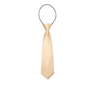 JZK Champagne Pre-Tied Kids Tie for Boys Height Under 130cm 2-8 Years Old Little Children Elastic Necktie for Wedding Birthday Evening Party Graduation Christmas, Beige