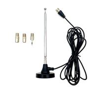JZK DAB FM Radio aeria antenna, 75Ohm indoor digital telescopic aerial with magnetic base, 3m Extension cable, for tuner stereo amplifier home cinema system