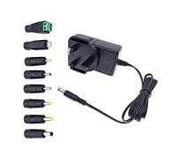 JZK DC 12V 2A Power adapter, 12 Volt 2 Amp 24W AC adapter, replacement power supply 500mA 1A 1.5A 2000mA output, wall charger with 8 DC barrel jack adaptor plug