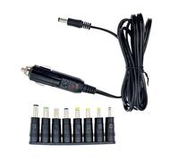 JZK DC 12V 5A Car Cigarette Lighter Charging Cable, Car Charger Extension Adapter Power Cord 5.5x2.1mm with 8 Connector Plugs for Speaker, DVD Player, GPS, Breast Pump, Beard Trimmer