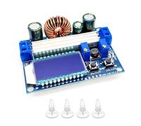 JZK DC-DC Buck Boost Converter Board with LCD Display, 5.5-30V 12v to 0.5-30V 5v 24v Adjustable Constant Current Voltage step-up step-Down DC to DC Voltage Regulator 3A 35W Power Supply Module