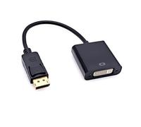 JZK DisplayPort to DVI adapter, Gold-plated DP male to DVI female converter connecter for monitor, projector, computer, for Lenovo, for Dell, for HP