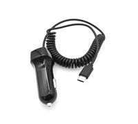 JZK Dual USB C Car Charger with Coiled USB Type C Cable | 2-Port 15.5W Car Power Adapter Cigarette Lighter, For iPhone 16 15 Pro Max Plus, for Samsung Galaxy S25 S24 S23 S22 Ultra FE