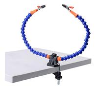 JZK Flexible Helping Hands Third Hand Soldering Station Tool, Two Flexible arms with swiveling Clips + Non-Slip Aluminum Base
