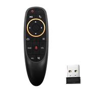 JZK G10S Air Mouse Voice Remote Control, 2.4GHz RF Wireless 4-in-1 PC Remote with 6-Axis Gyroscope & IR Learning, for Android TV Box, Smart TV, for Windows PC, Projector