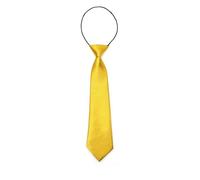 JZK Gold Pre-Tied Kids Tie for Boys Height Under 130cm 2-8 Years Old Little Children Elastic Necktie for Wedding Birthday Evening Party Graduation Christmas Carnival