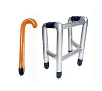 JZK Inflatable Zimmer frame walking stick toy, joke present for 50th 60th 70th 80th 90th birthday party fun gift retirement party decorations accessory