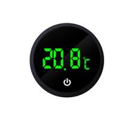 JZK Mini wireless digital aquarium thermometer, self-adhesive small tropical fish tank thermometer, water temperature gauge meter with LED display for reptile/turtle/axolotl tank, accessories
