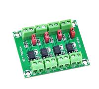 JZK PC817 4 Channel Optocoupler Isolation Board Voltage Converter Adapter Module 3.6-30V Driver Photoelectric Isolated Module PC 817