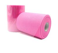 JZK Pink Tulle Netting Fabric Roll Spool, 6 Inches X 100 Yards, Soft & See-Through, Perfect for Tutu Dresses, Table Skirts, Wedding Decorations