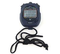 JZK Professional Digital Sport Stopwatch Timer, 2 Rows 10 Memory, Countdown Alarm, battery + hang rope, PC2810