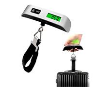 JZK Small digital luggage scale for suitcases, 50kg baggage weighing scale, travel bag weight scale for luggage case, suitcase weigher, weight machine for luggage, travel portable scale