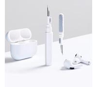 JZK Universal wireless earbuds cleaning tool for removing dust and earwax, cleaning kit for AirPods, for Samsung, for Sony, for Xiaomi, bluetooth earphone charging case cleaning brush pen