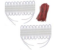 JZK White 120LEDs 12V Interior LED Light Kit With Sticky Pads for Car/Van/Advertising Board and Light Box - Ceiling and Roof Mounting