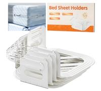 Jzla pro Bed Sheet Holders Keep Sheets Tight Heavy Duty Bed Sheet Holder Corner Fitted Sheet Straps Fit All Mattress Size Easy Installation
