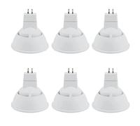 JZlamp 180 Degree Wide Beam Dimmable LED Spotlight Acrylic+Aluminum 10W GU10 MR16 220V-240V Bedroom Desk Lamp Bulb White Spotlight (6Pcs),Cool White,MR16