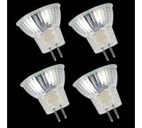 JZLBBC 4Pc MR8 Halogen Light Bulbs 24V 5W MR8 Halogen Lamp 24 Volt 10Watt G4/GU4 /Gz4 Bi-Pin Base Spotlight Warm White 24V-5W