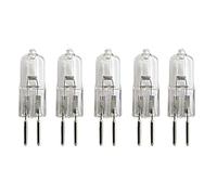 JZLBBC 5Pcs 35W 50W 24V G5.3 Halogen Bulbs Dimmable Halogen Light Bulbs GU5.3 Bi-pin Base Clear Capsule Lamp for Cooking Lighting Crystal Chandeliers Track Lighting,50W