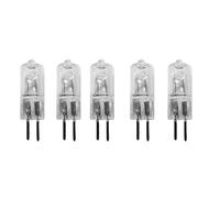 JZLBBC 5Pcs G5.3 220V 50W Halogen Bulbs Clear Capsule Light Bulbs GU5.3 Pin Base Warm White Dimmable for Chandeliers Track Lights Landscape Lights Desk Lamps,50W